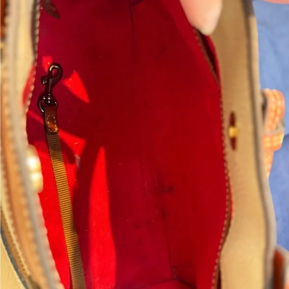 Dooney & Bourke Tan and Cream Satchel - Picture 8 of 8